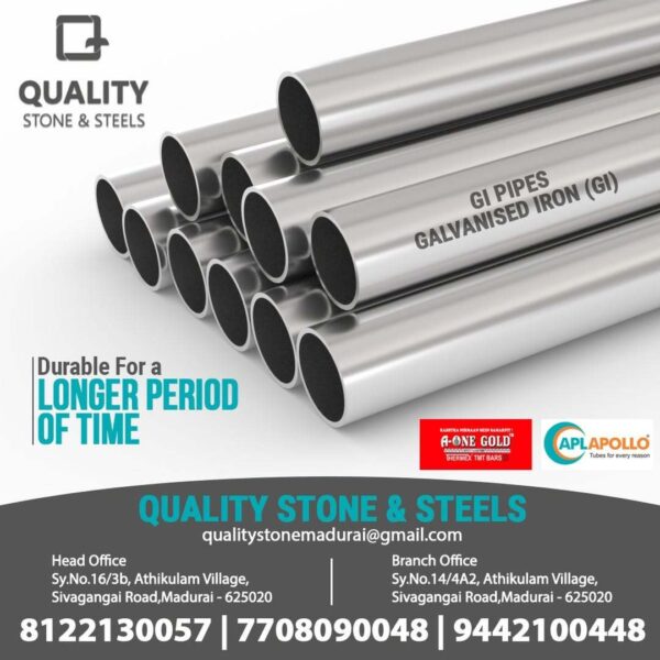 GI Pipe Supplier in Madurai